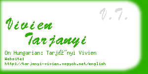 vivien tarjanyi business card